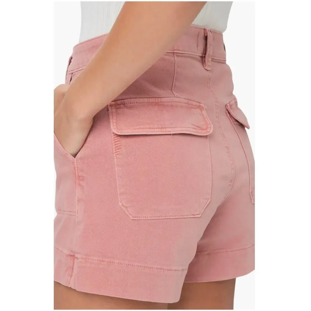 PAIGE New Mayslie Denim Shorts in PInk // 31
